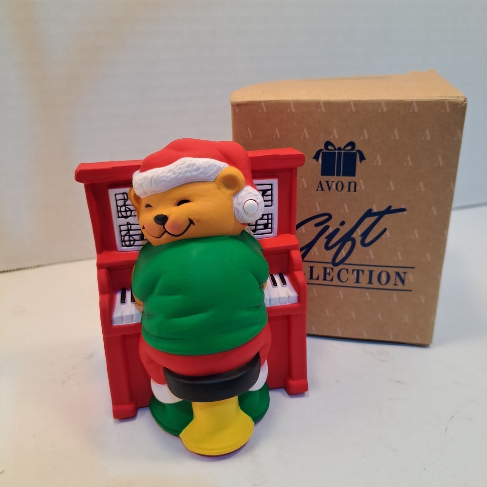 Avon Play It Again Mr. Keys Musical Decoration Bear Piano